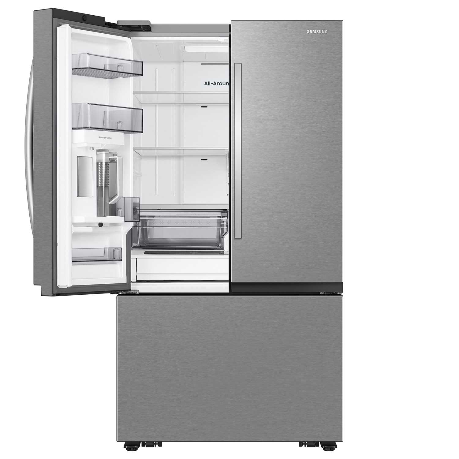 Samsung Mega Capacity 31.5-cu ft Smart French Door Refrigerator with Dual Ice Maker and Water Dispenser (Fingerprint Resistant Stainless Steel)