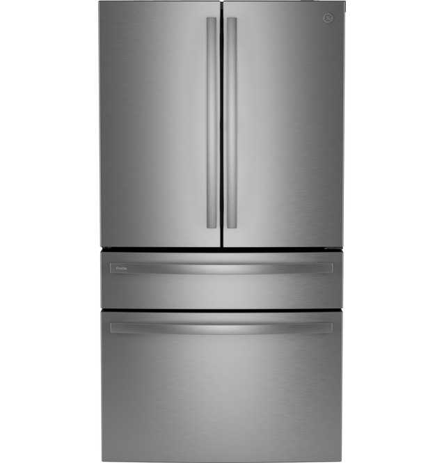 GE Profile™ Series ENERGY STAR® 29 Cu. Ft. Smart Fingerprint Resistant 4-Door French-Door Refrigerator with Door In Door